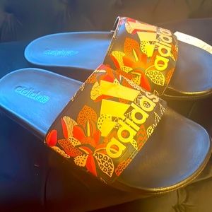 Addias multicolored slidesbrand new with tags can be worn as street /active wear